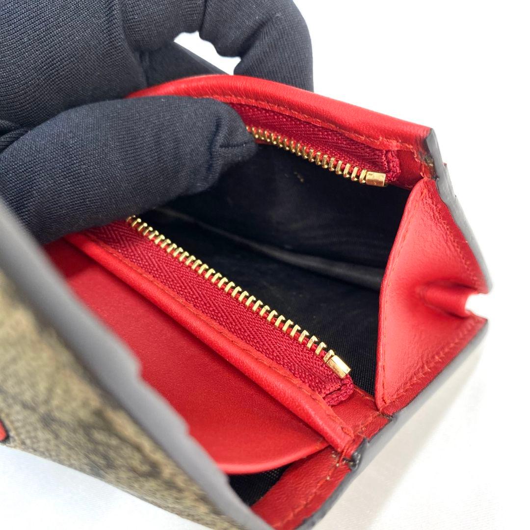 ✨️展示品✨️ GUCCI GGスプリーム ミスティックキャット 二つ折り財布
