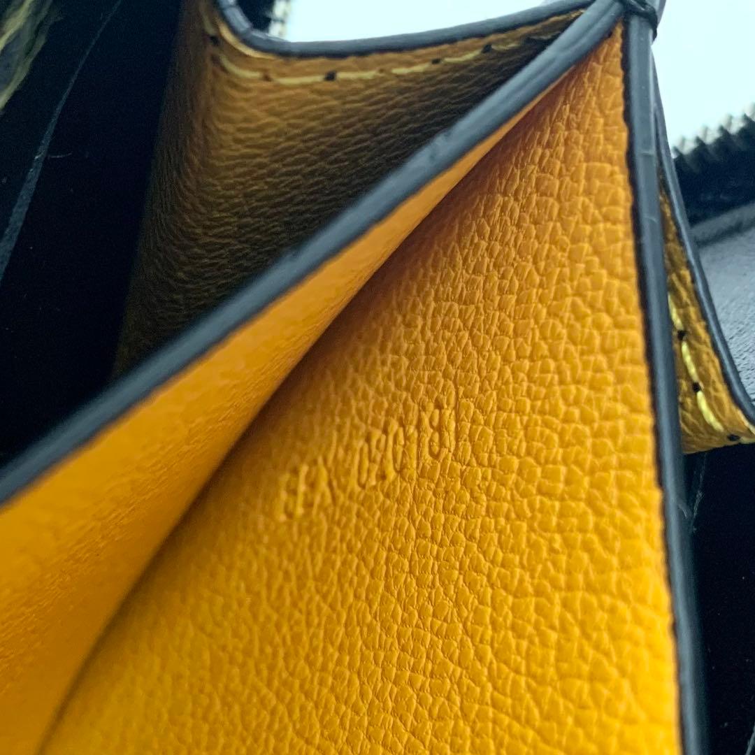 ゴヤール　マティニョン PM ウォレット　ラウンドジップ　レザー　黒　ブラック