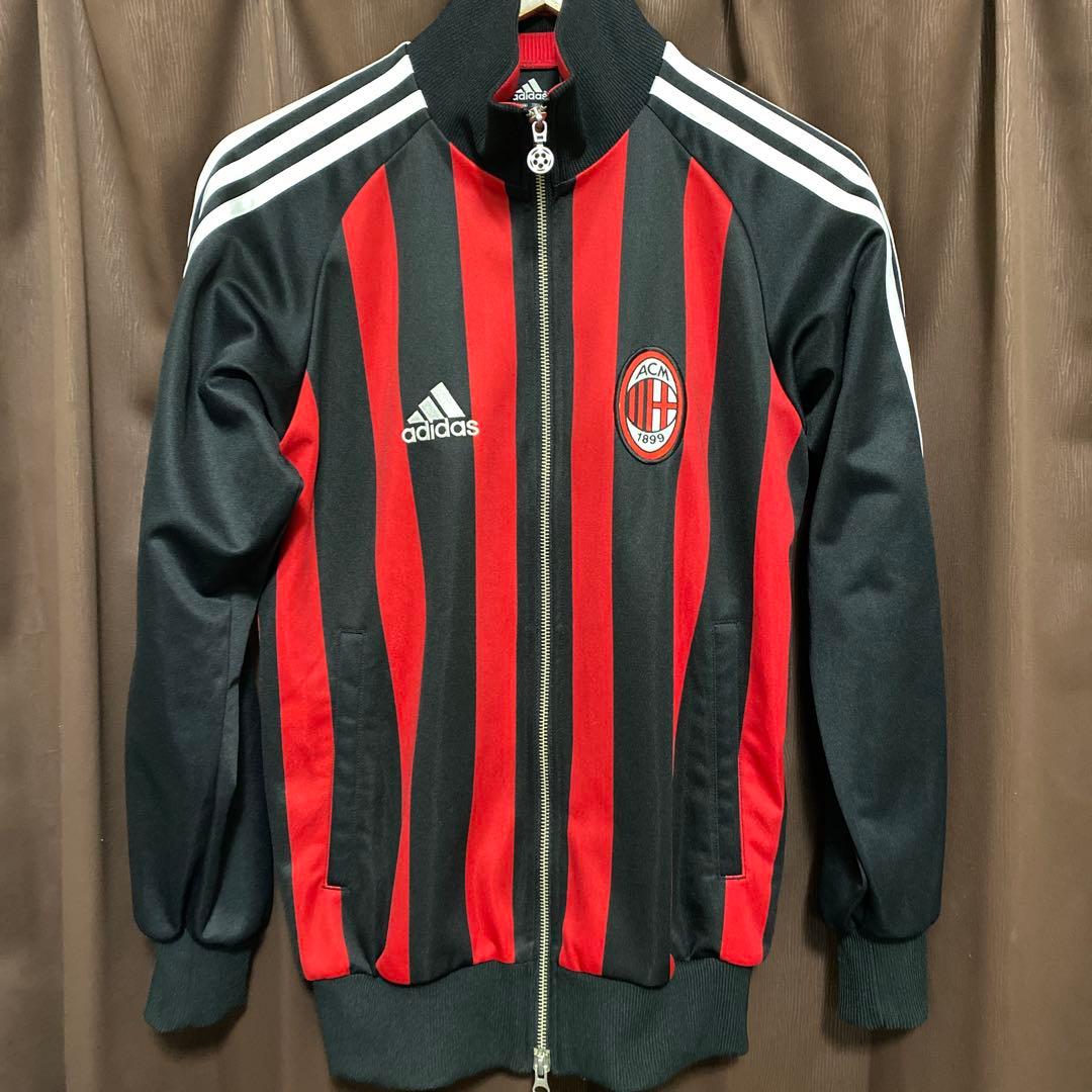 ACミラン adidas ジャージ 赤黒　セリエA イタリア代表 ワールドカップ