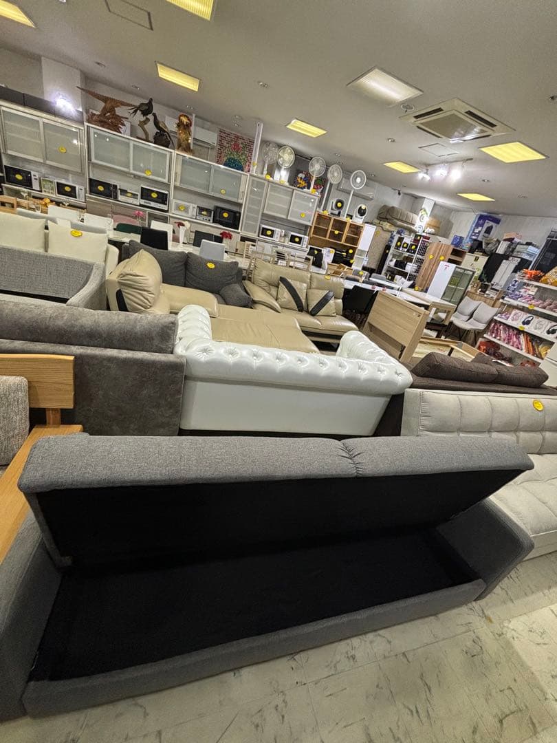 奥行きにこだわったソファベッド ダークグレー