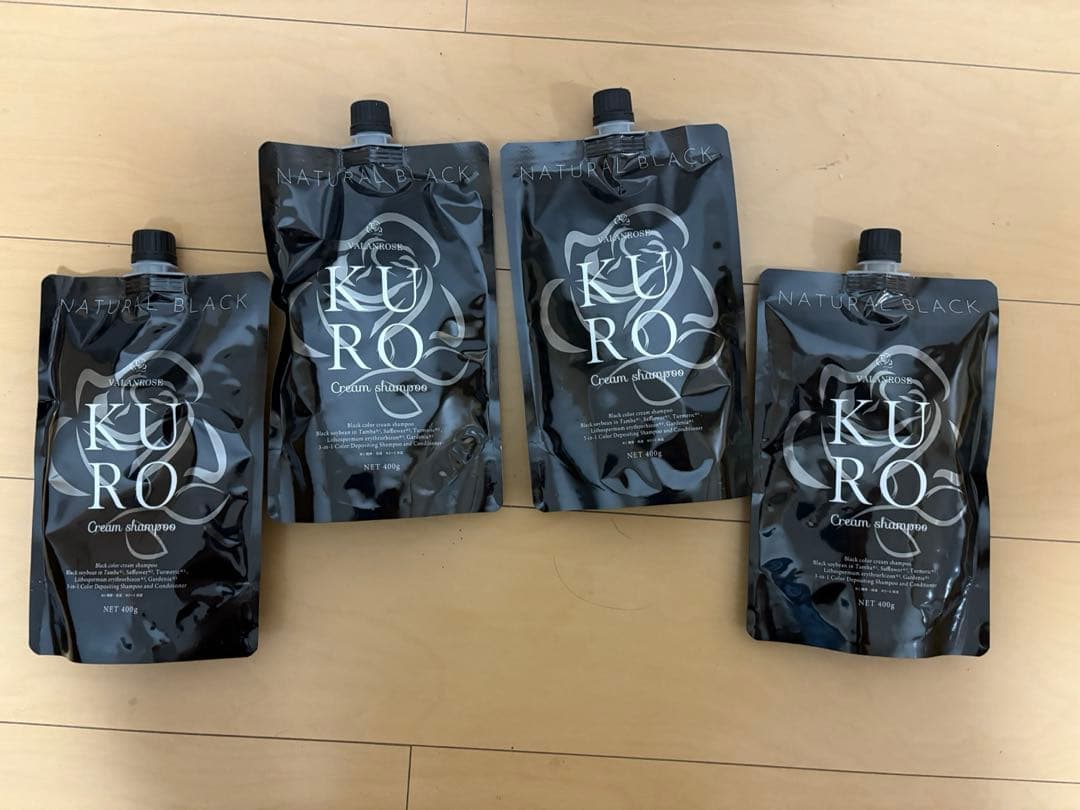 VALANROSE　バランローズ　ナチュラルブラック 白髪染め 4個セット