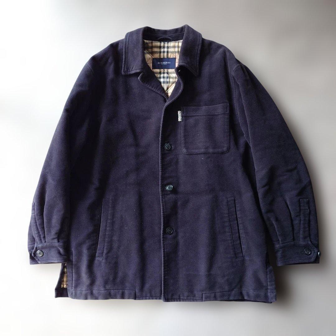 BURBERRY バーバリーロンドン モールスキンジャケット カバーオール ノバ
