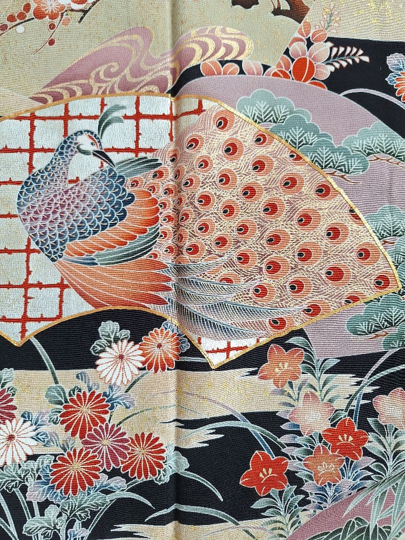 着物リメイクワンピース3634