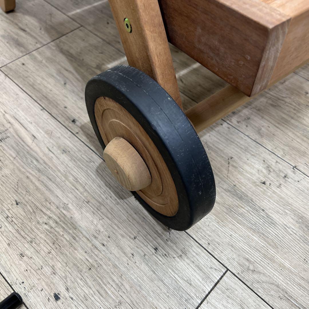 【未使用】希少　KOIZUMI　アンティーク　2段ワゴン　キッチン　ＢＢＱ　木製