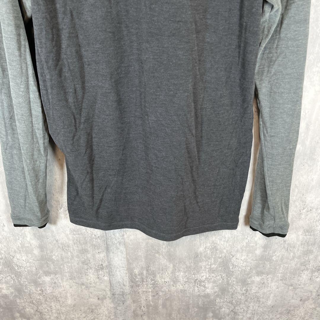 MARK&LONA マークアンドロナ タートルネック 切替カラー首元ロゴ 伸縮性