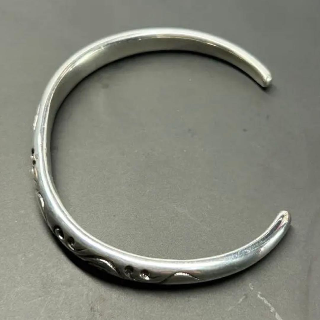 Saad シルバー925 オープンバングル アラベスク