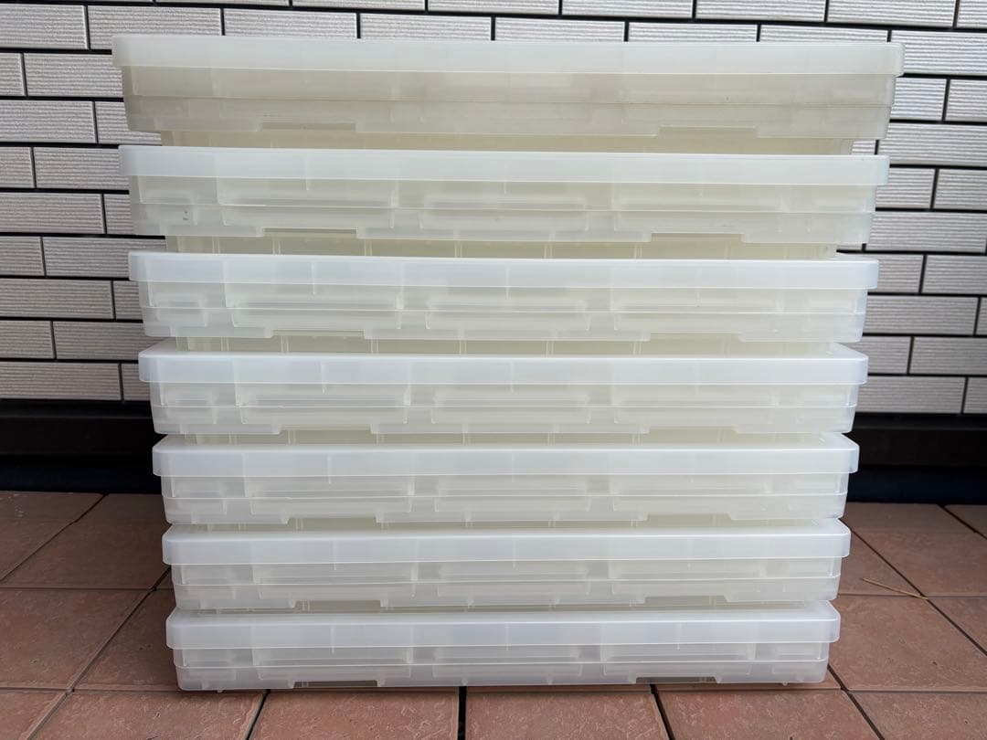 ☆無印良品 ポリプロピレン 収納ボックス 折りたたみ式 大7個 収納用キャスター