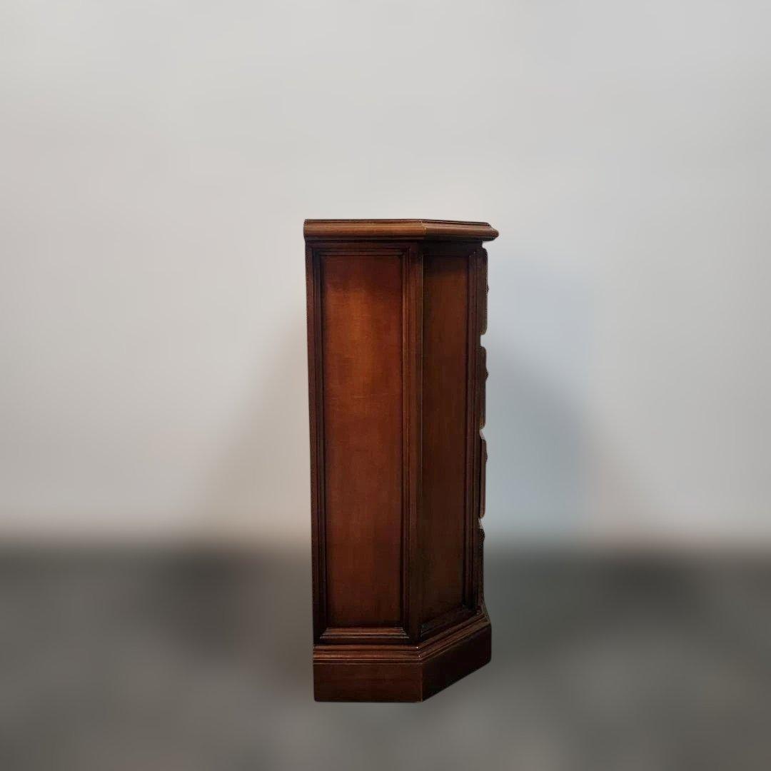 訳あり 象嵌細工風 ミニチェスト 4段チェスト サイドボード