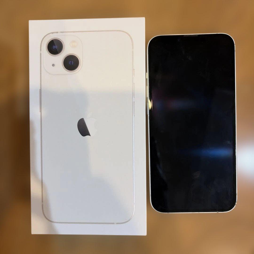 iPhone 13 本体/ スターライト128GB SIMフリー　箱あり