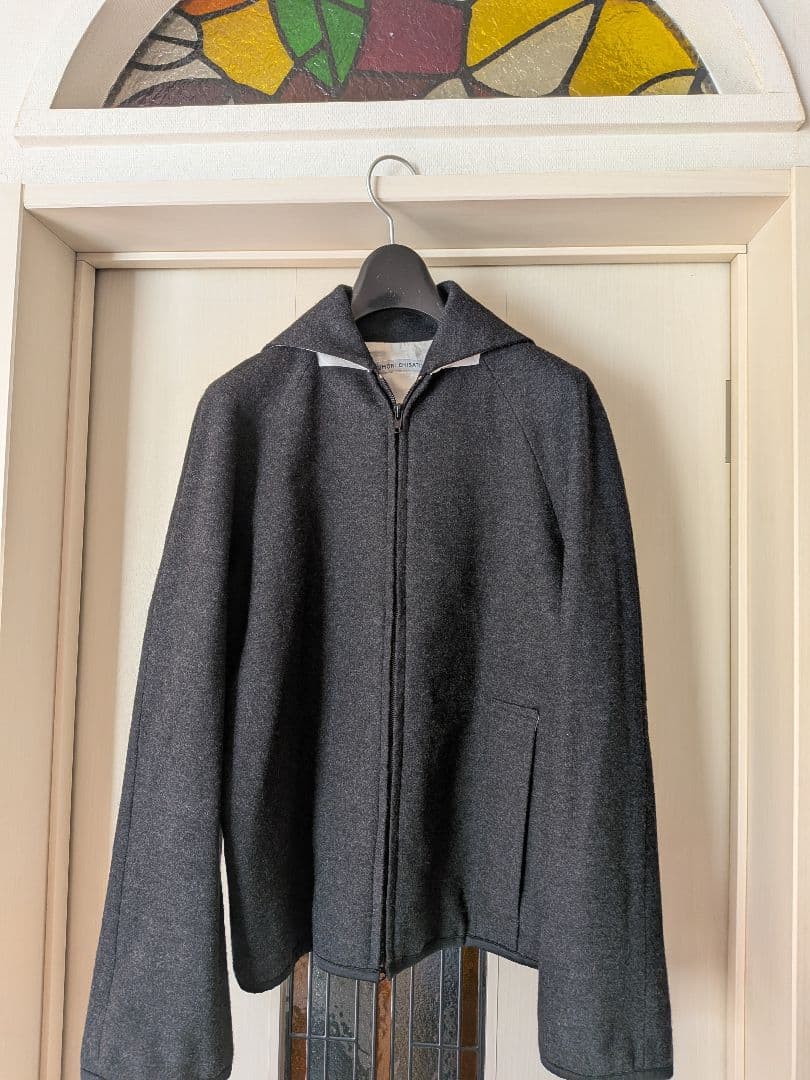 TSUMORI CHISATO ダークグレー ジャケットセーラ衿裏地綿