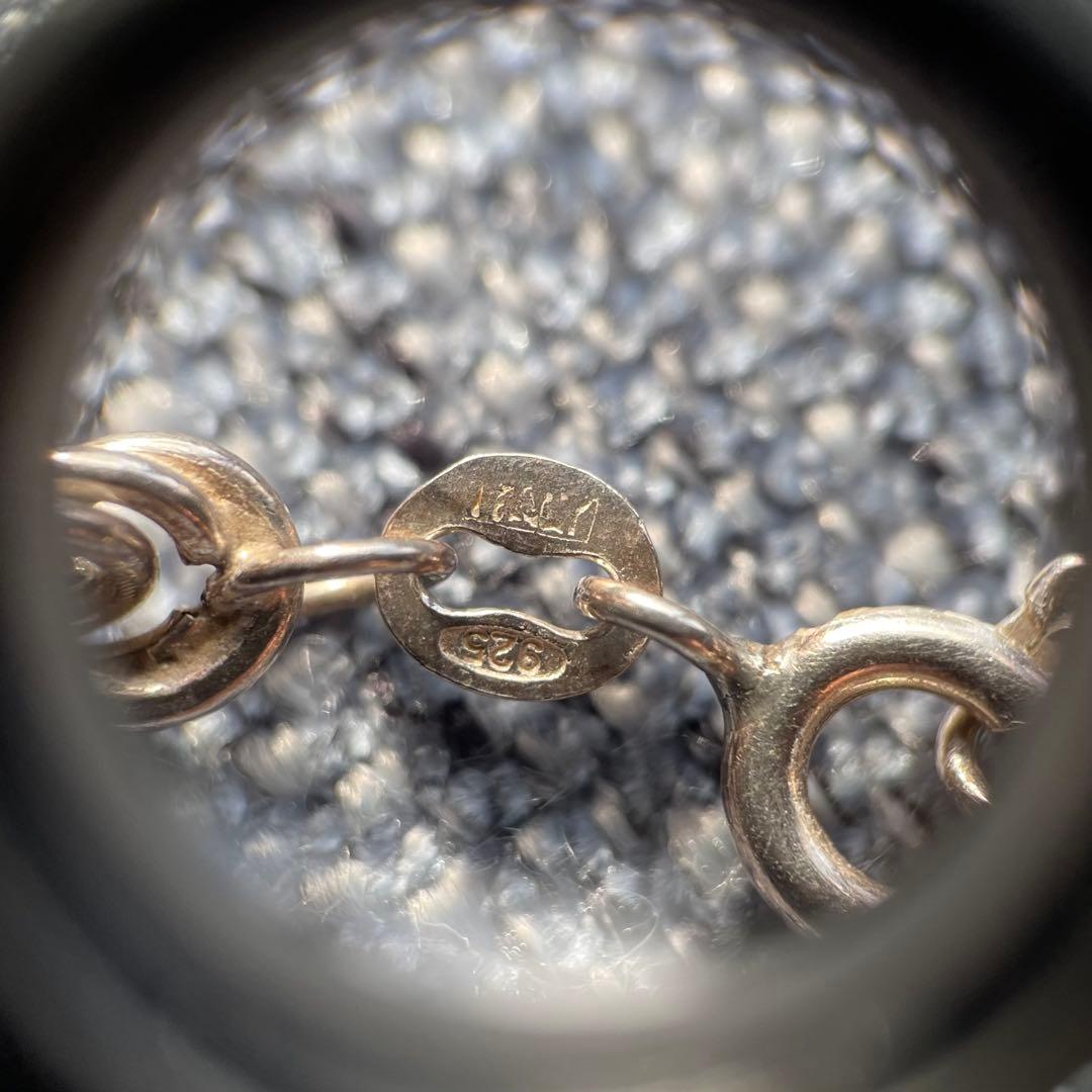 シルバー925 ロープチェーン ヴィンテージ 46cm 幅5mm