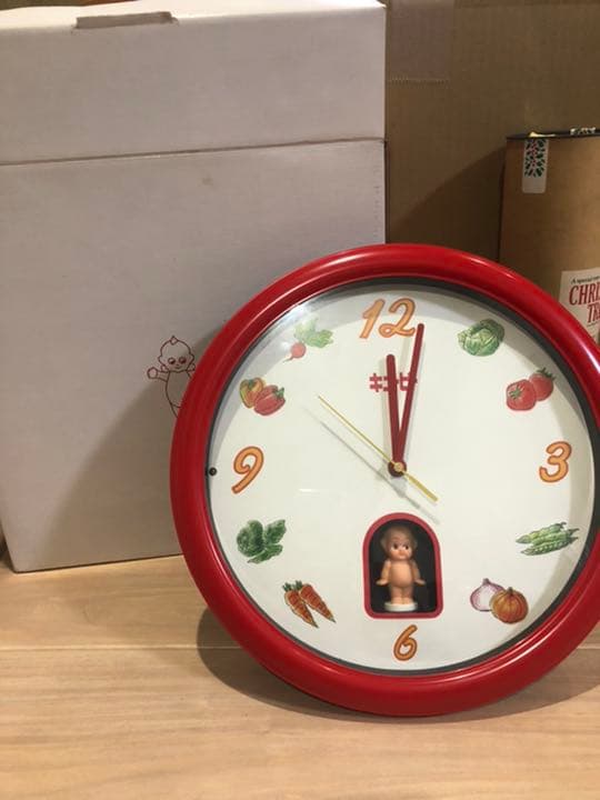 おまけ付き‼️ キューピー　壁掛け時計　希少