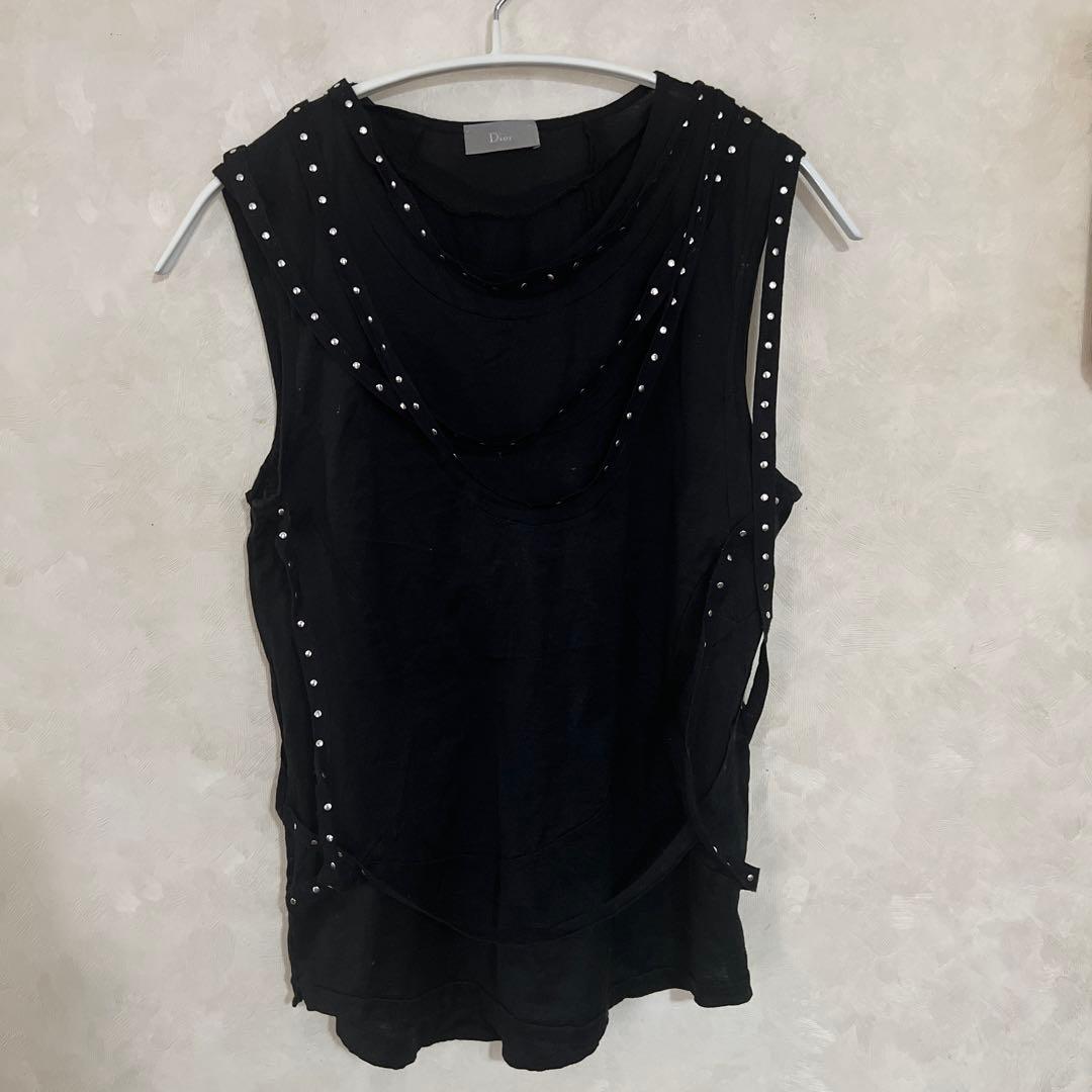 ディオールオム 2004SS ローピングスタッズタンクトップ