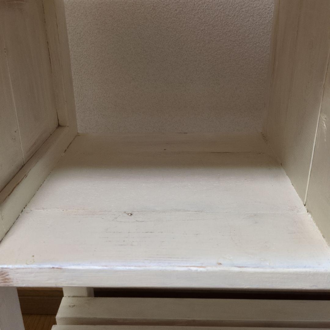 最終価格‼️木製キッチンワゴン ホワイトとブラウン/カントリー/シャビー