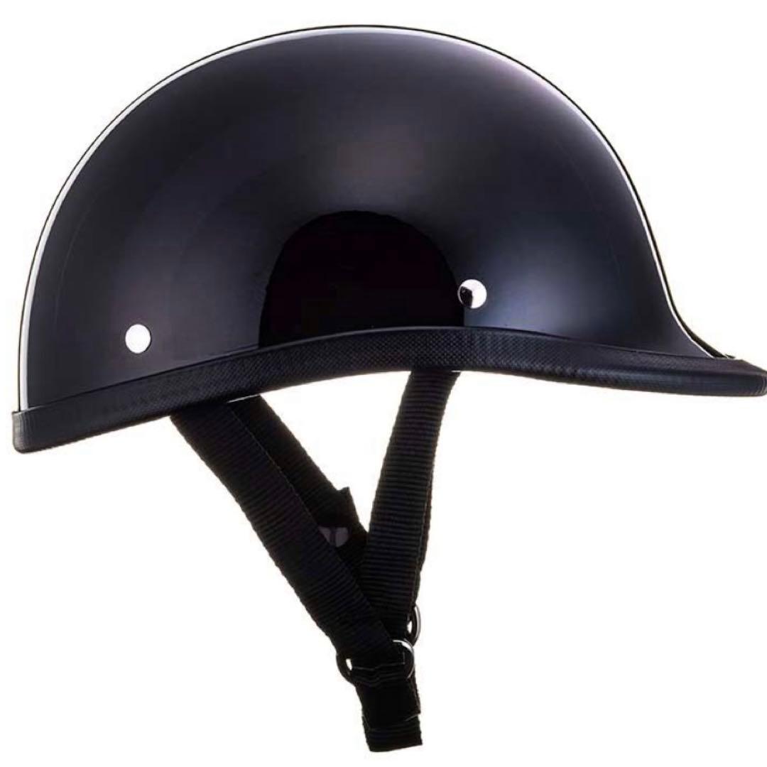 TT&CO. USA ジョッキー ハーフ　ヘルメット [BLACK]