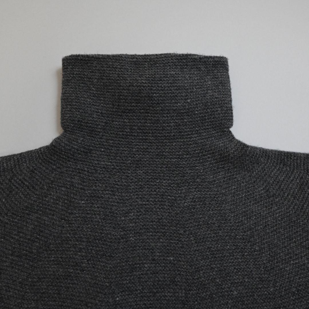 553★ Max Mara 白タグ カシミヤ混 ハイネック 七分袖 セーター