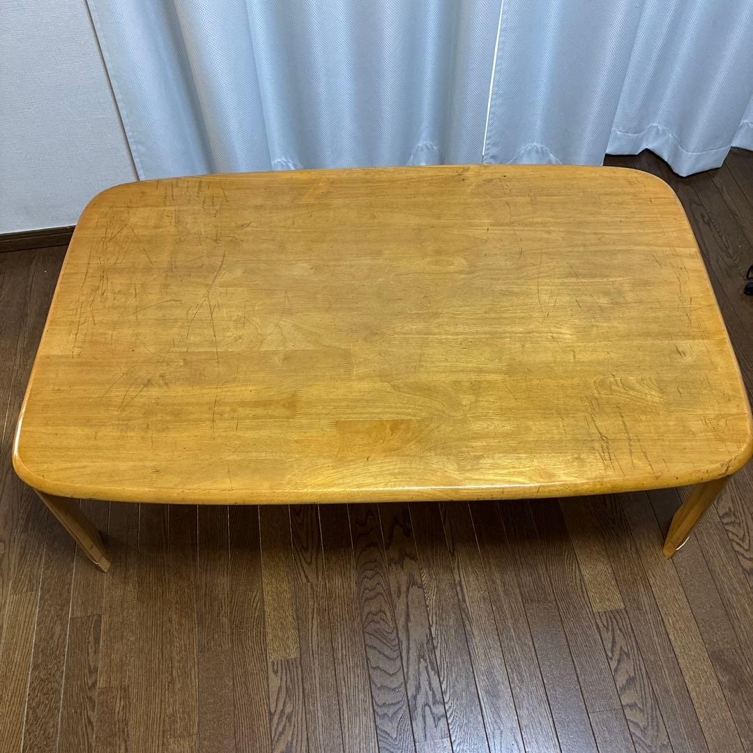 木製長方形座卓 ナチュラルウッド