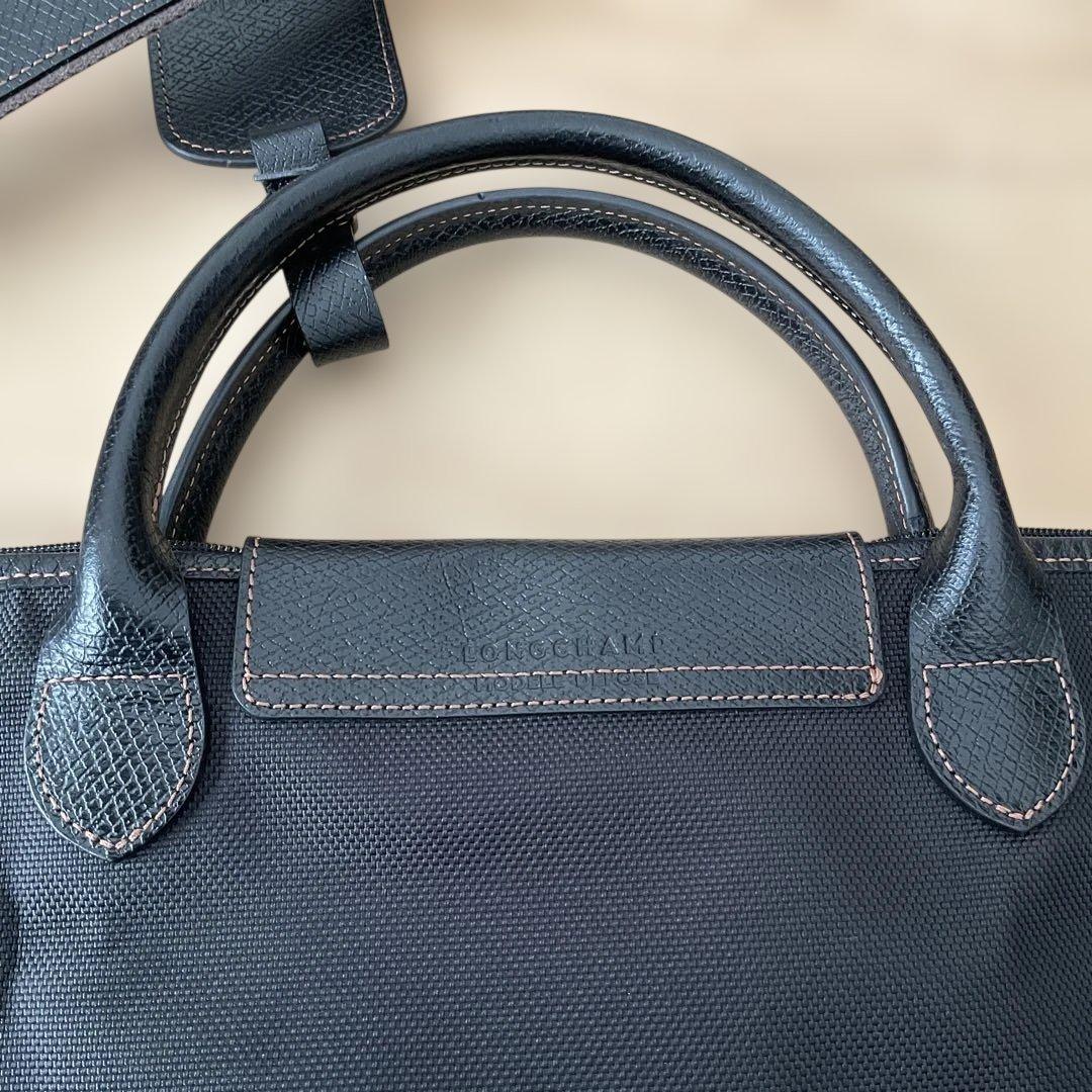 ロンシャン LONGCHAMP ボストンバッグ ボックスフォード ブラック