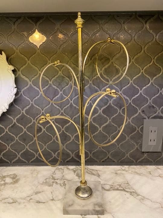 アンティーク　キッチン布巾掛け