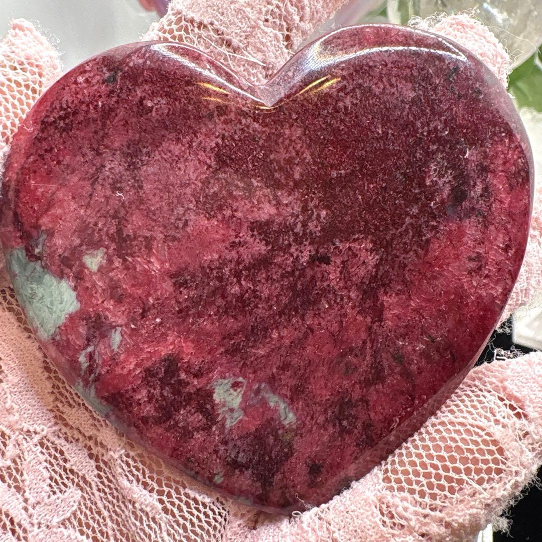 ririn☆様 桃花石ハート♡大きめサイズ♡ No.1605