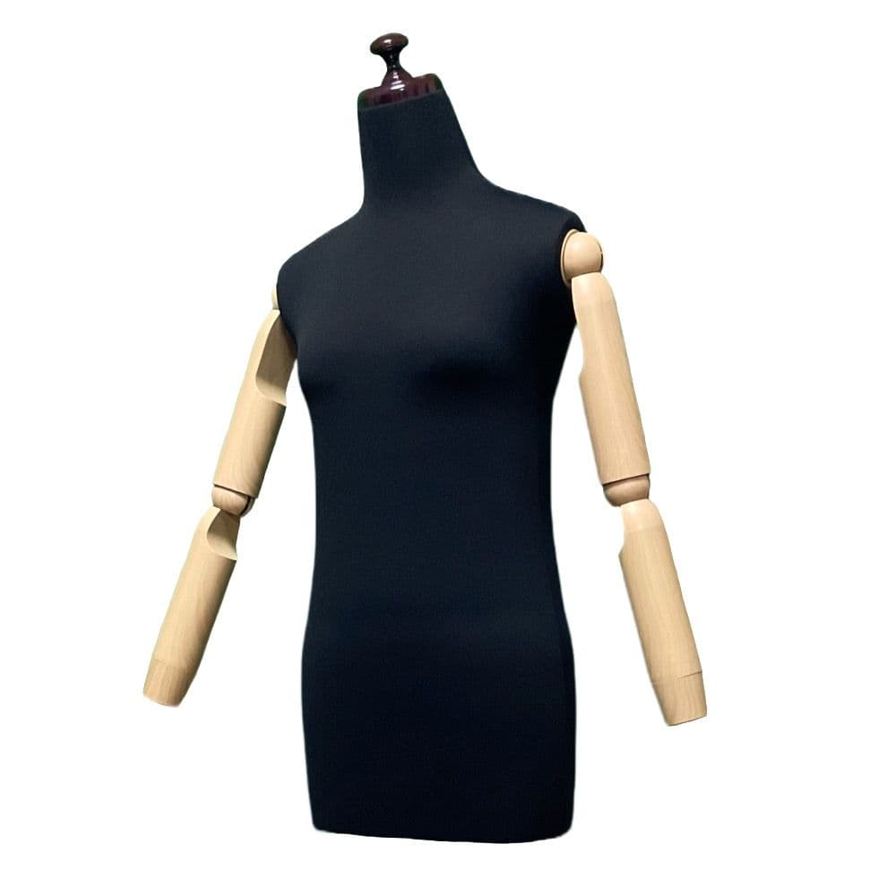 和装トルソー可動腕ブラック　着付け練習用ボディ　和装　和装マネキン腕付き