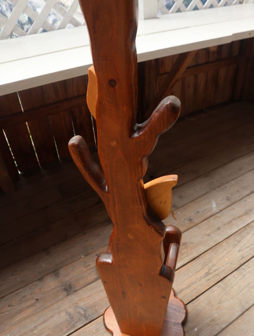 お花と葉っぱの傘立て兼帽子掛け　奈良県　手作り