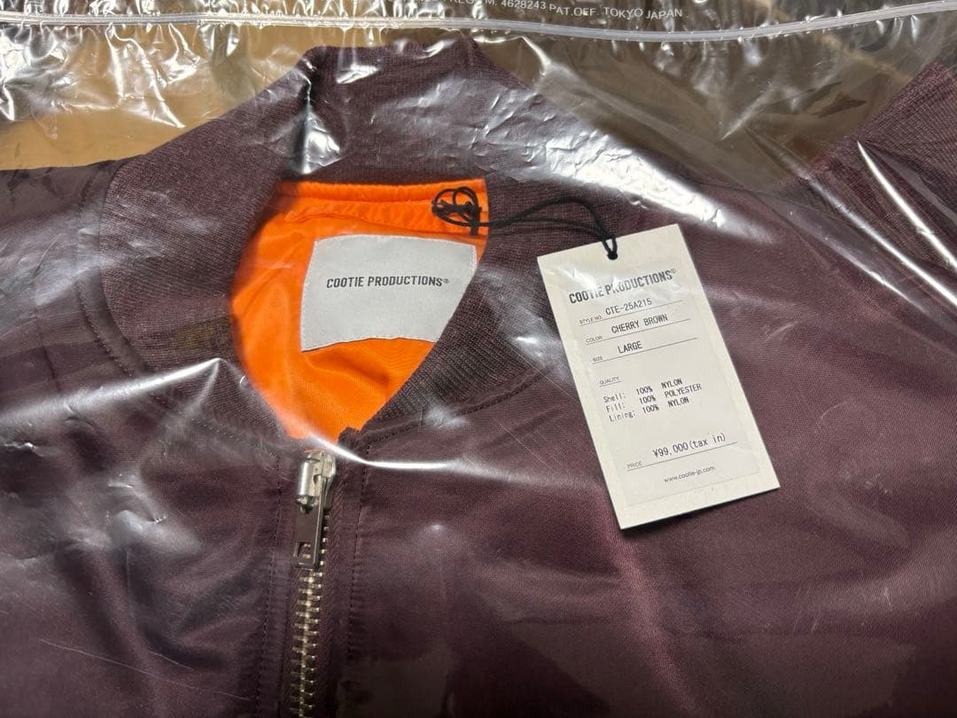 ジャケット・アウター COOTIE PRODUCTIONS MA-1 FLIGHT JACKET