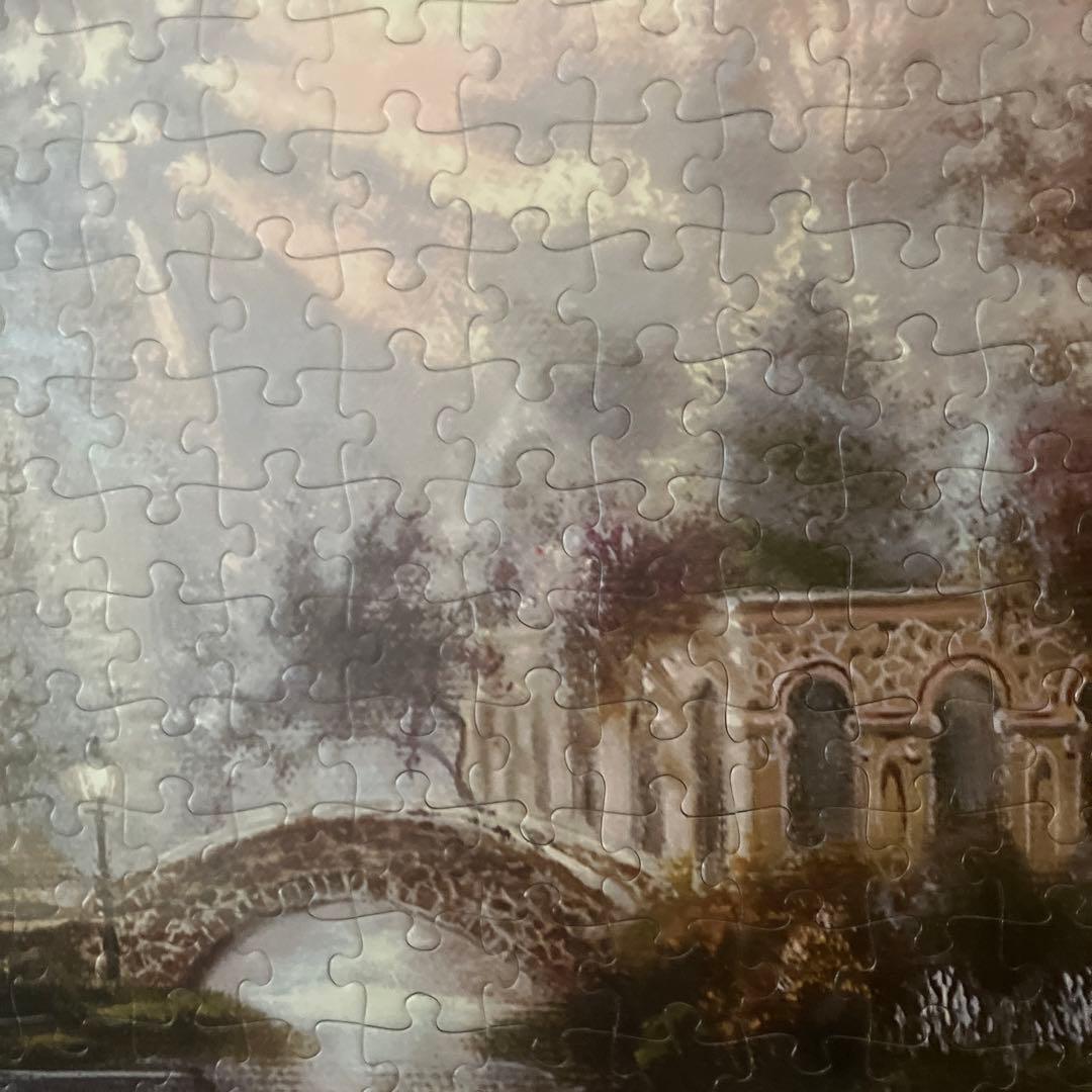 風景 パズルアート ブラウンフレーム