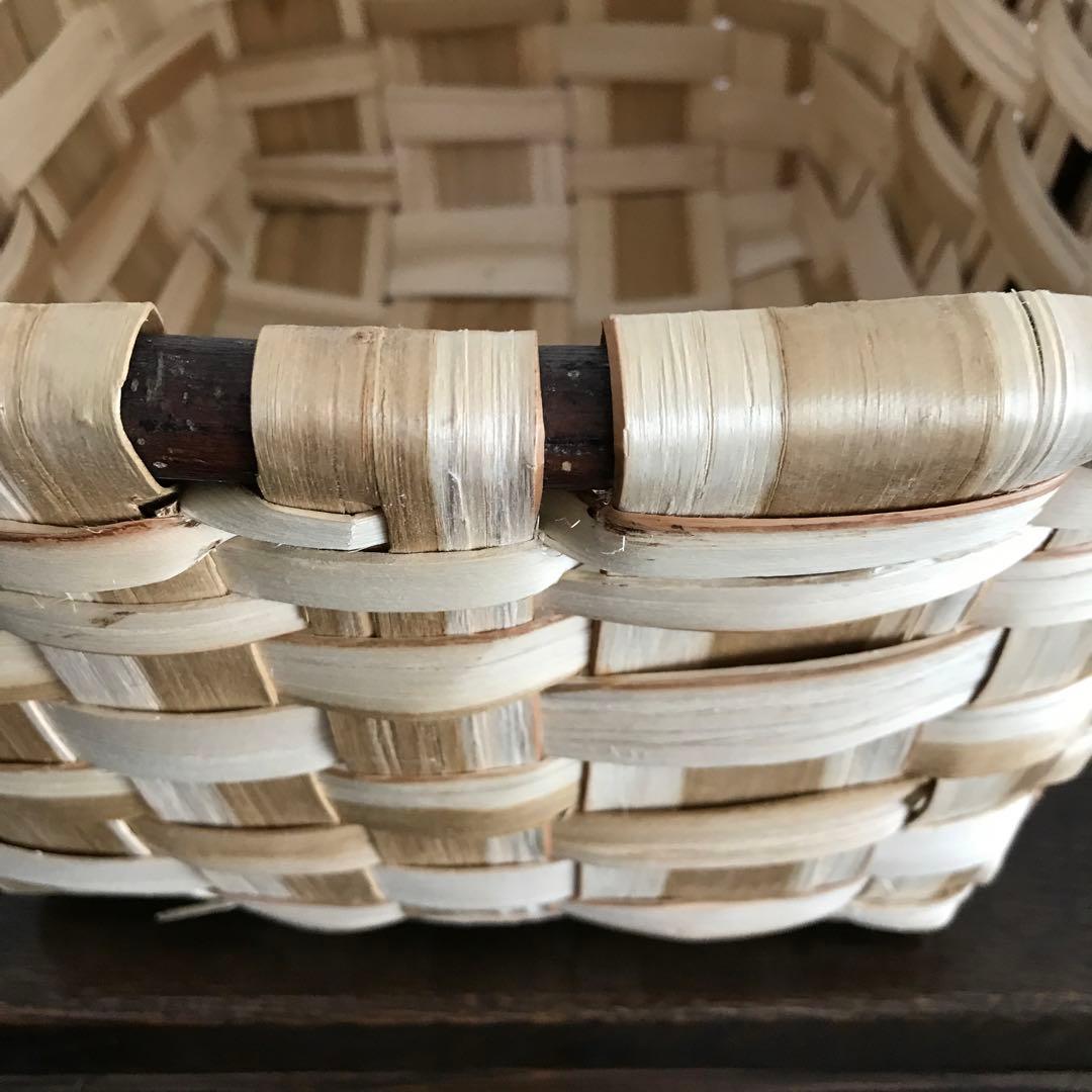 スペイン　バスケット　かご　栗　　　　　　(市川籠店　カゴアミドリ)