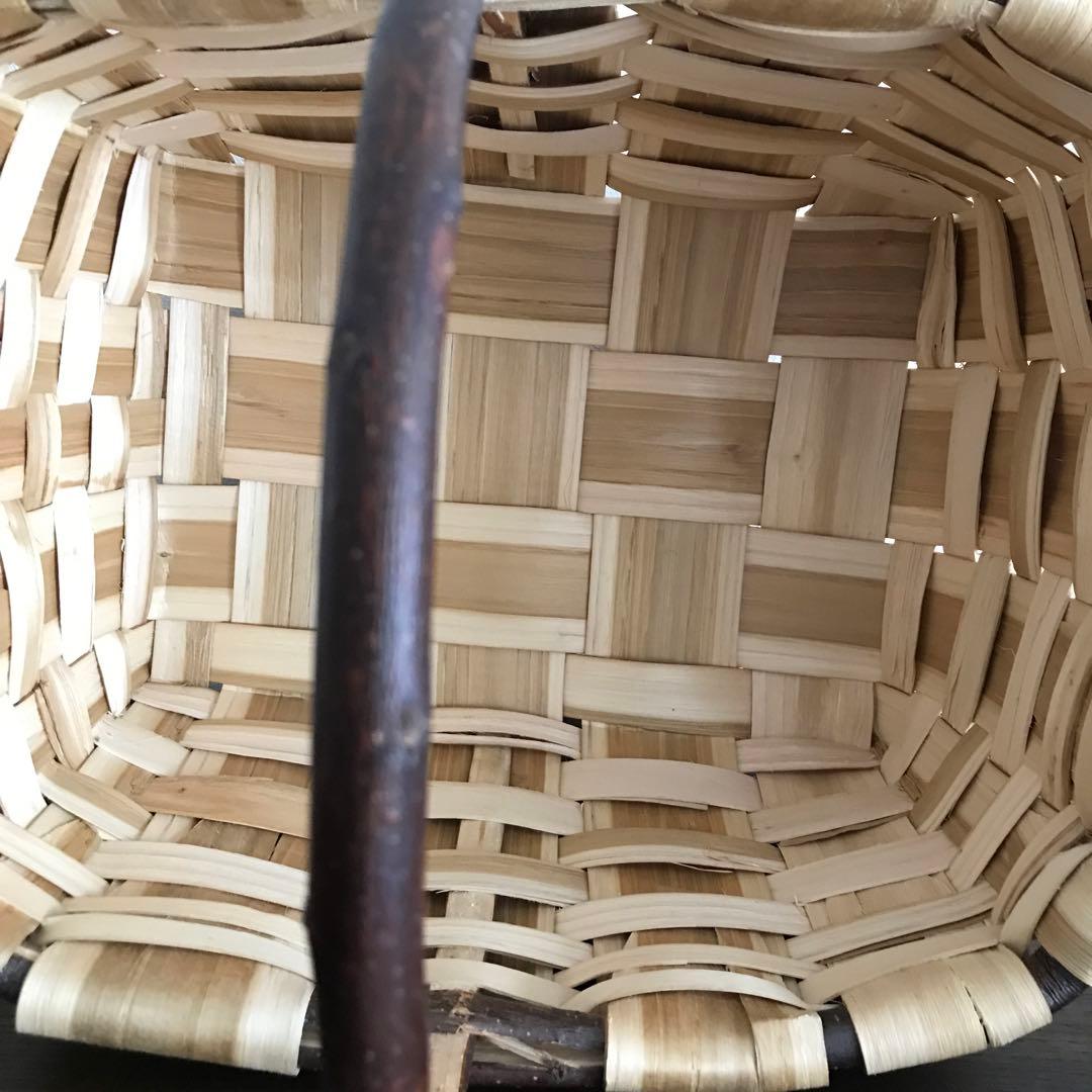 スペイン　バスケット　かご　栗　　　　　　(市川籠店　カゴアミドリ)