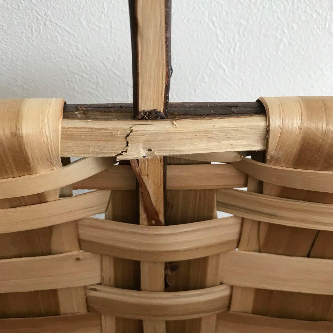 スペイン　バスケット　かご　栗　　　　　　(市川籠店　カゴアミドリ)