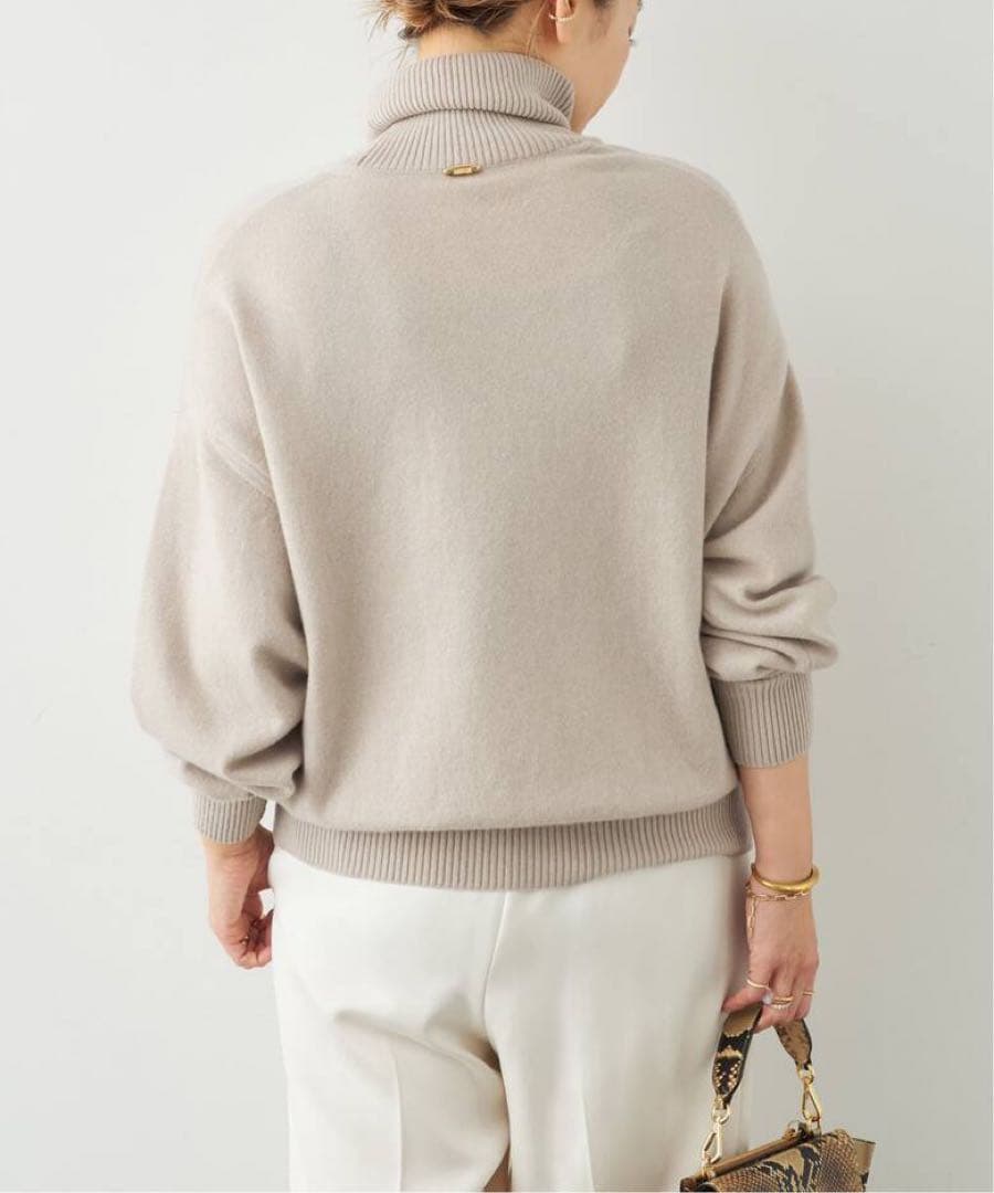 ドゥーズィーエムクラス　JUSPER タートルネック プルオーバー　ベージュ