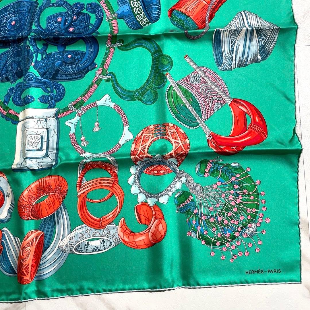 未使用品✨ HERMES カレ90 bracelet 光のブレスレット 緑