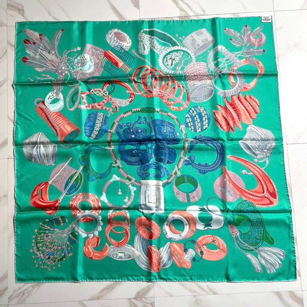 未使用品✨ HERMES カレ90 bracelet 光のブレスレット 緑