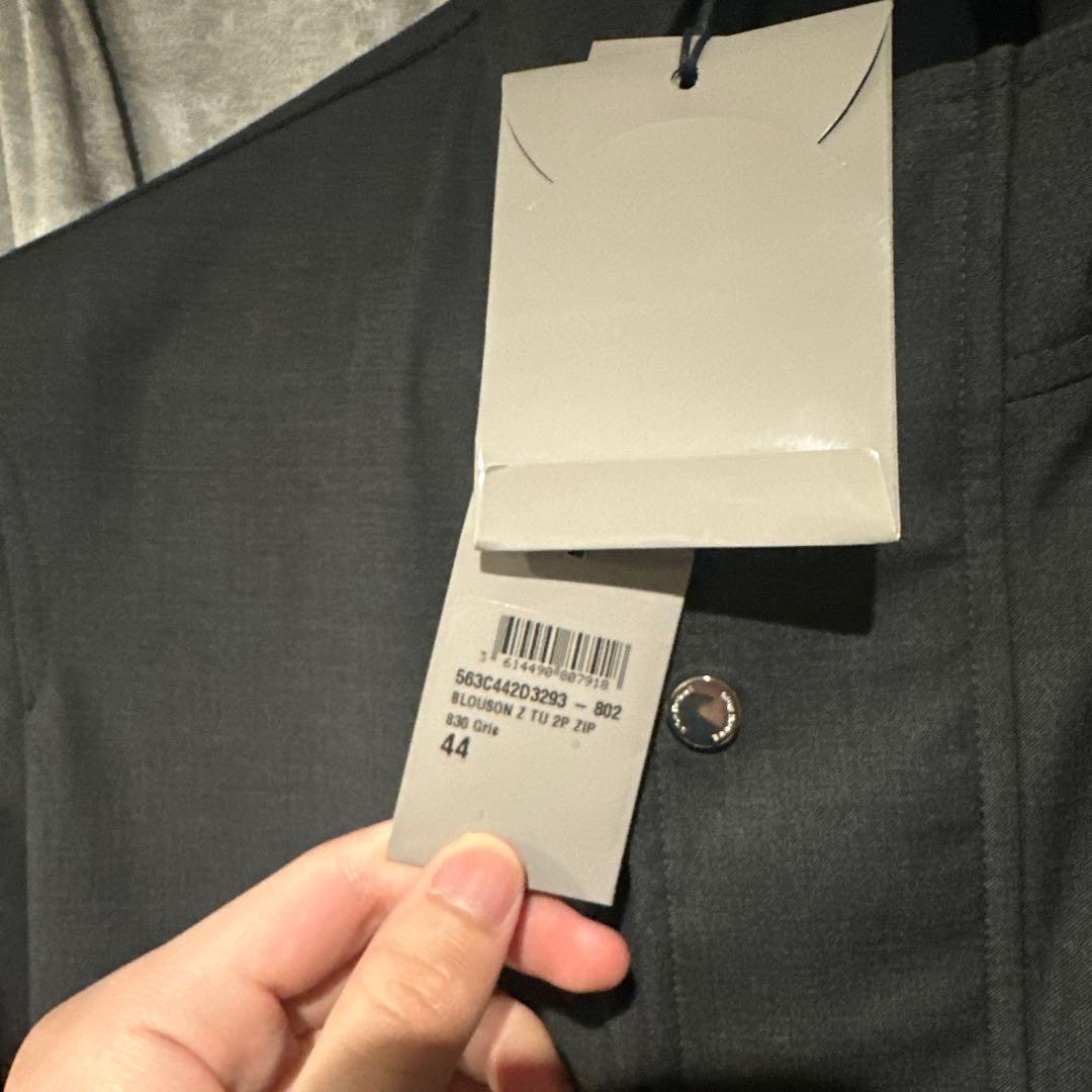 ディオールオム　レザートリムウールブルゾン2016aw 44