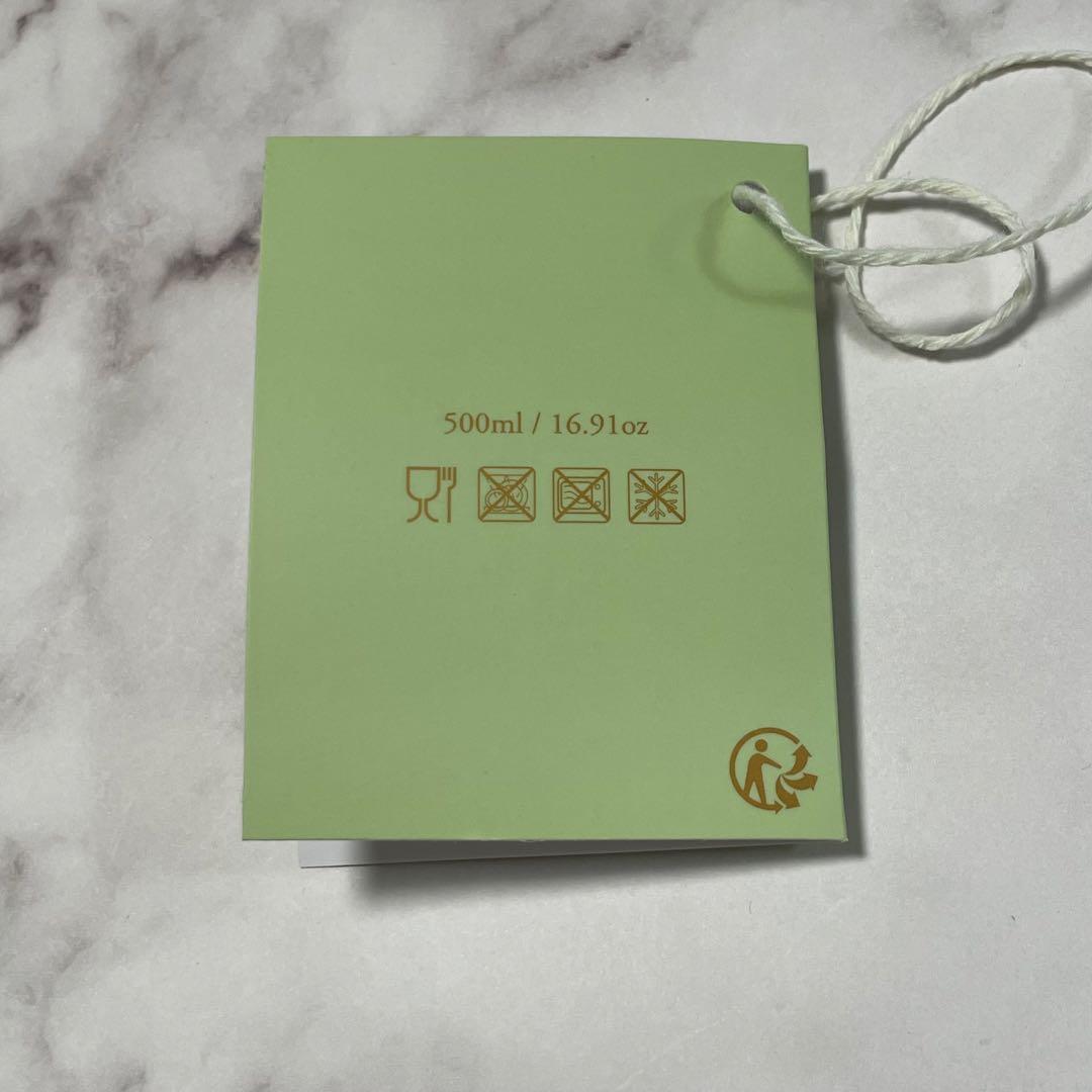 LADURÉE ラデュレ　グリーン　緑色　ピンクロゴ　水筒 500ml 箱無し