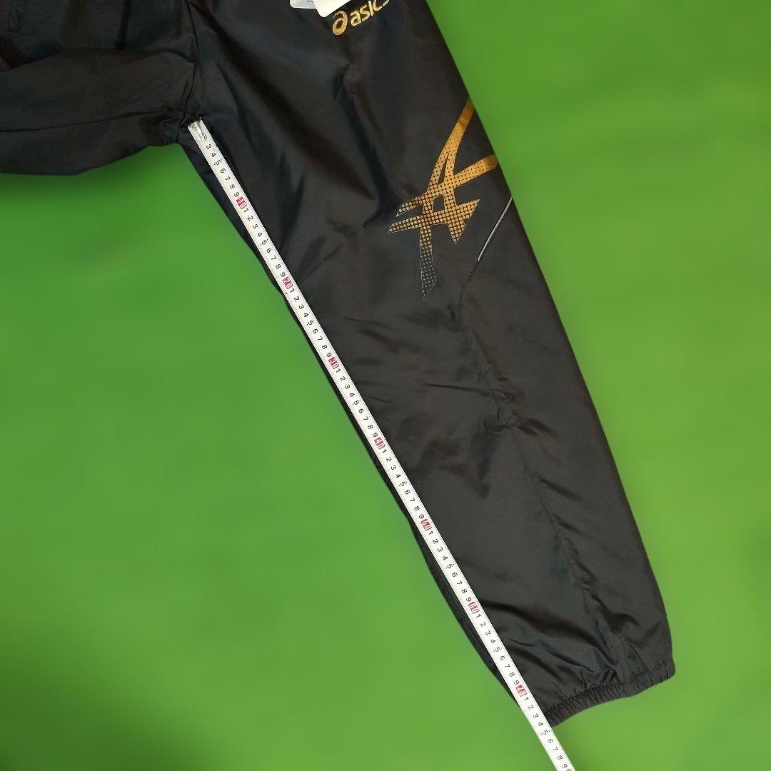 ハ*カ様 アシックス ブラック ウインドブレーカー上下 Oサイズ