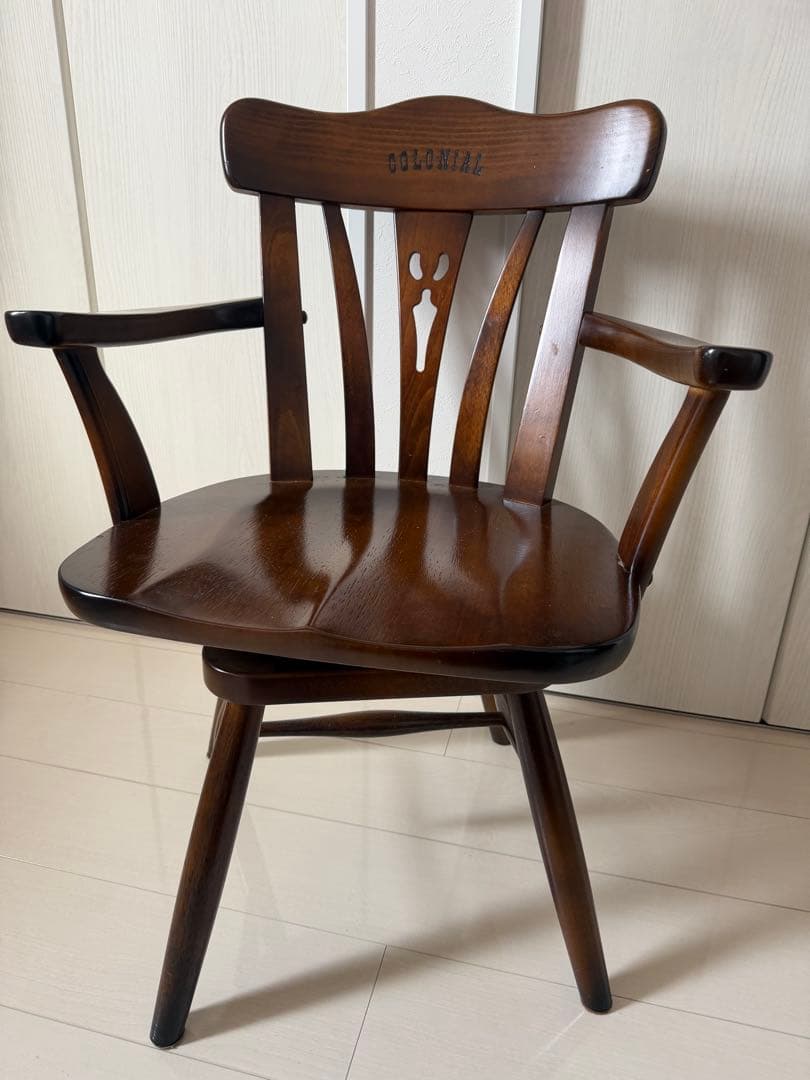 GMIS382C○karimoku / カリモク コロニアル 回転式椅子