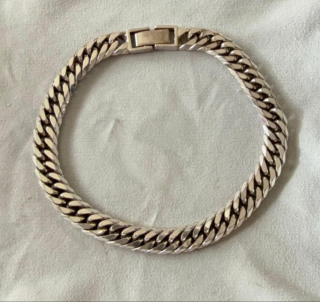 喜平 6面ダブル シルバー925 ブレスレット