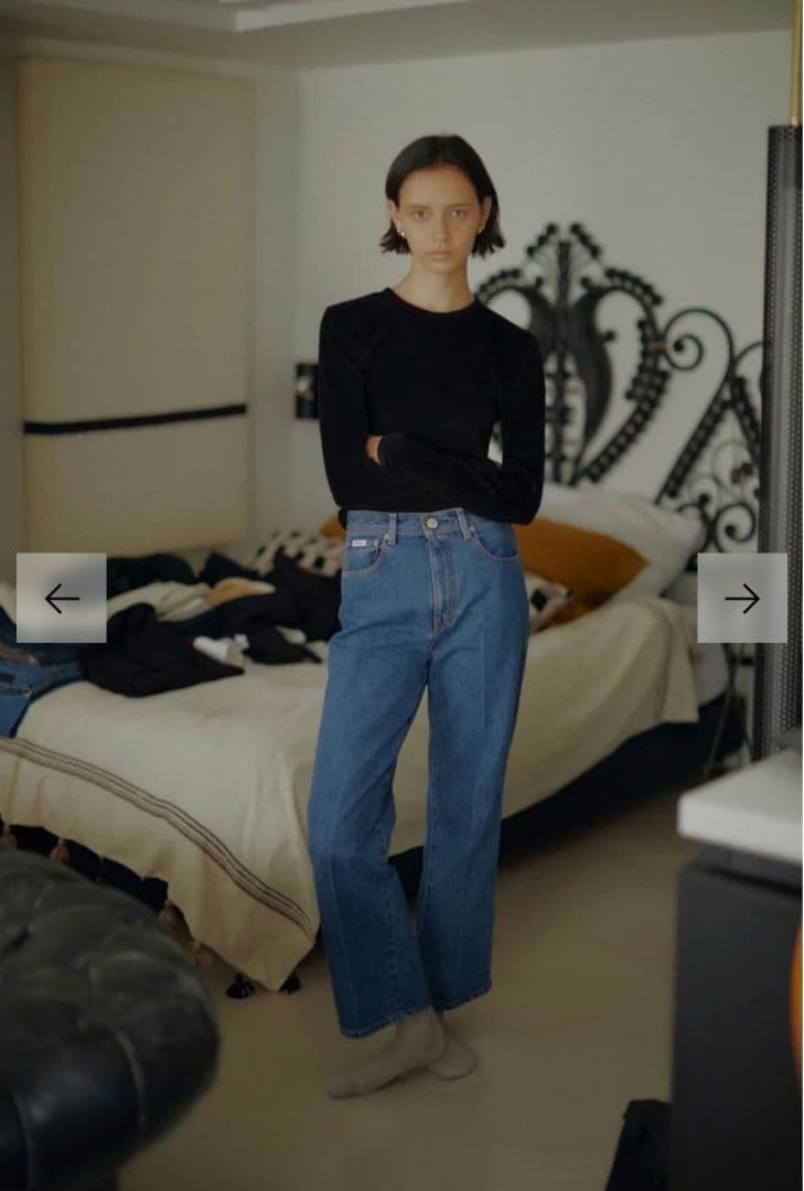 SHISHIKUI Koco インディゴ ストレートデニム