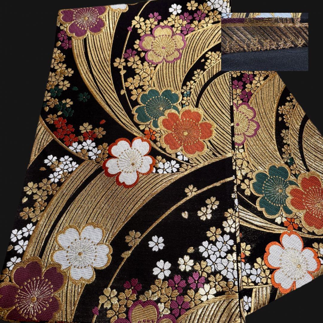 美品　振袖フルセット　トールサイズ　160〜170cm　梅・桜・毱・古典柄　裄長