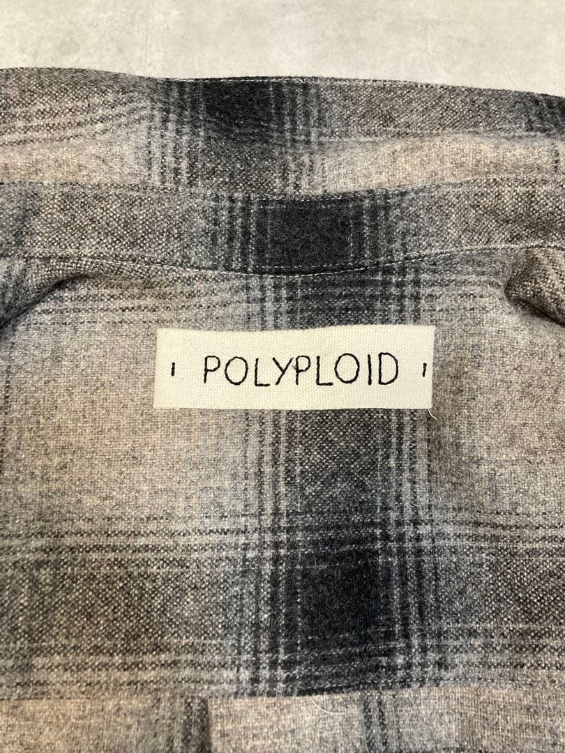 h*k様 POLYPLOID ウールシャツジャケット シャドーチェック 24AW