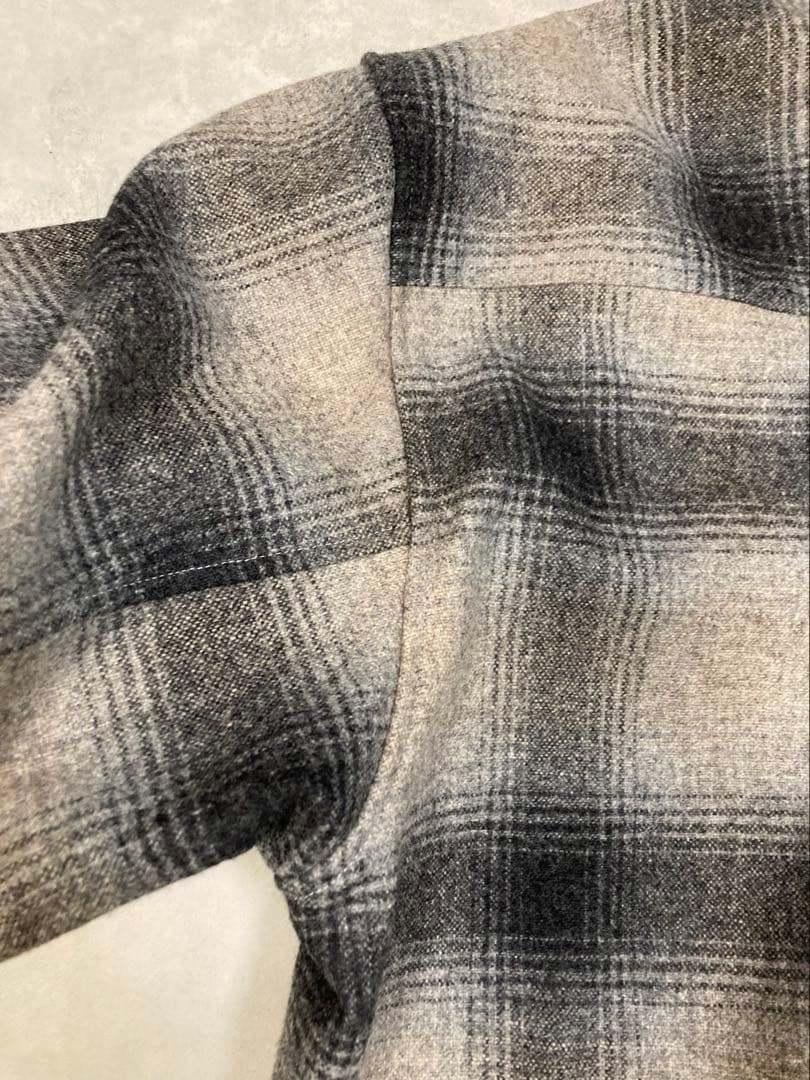 h*k様 POLYPLOID ウールシャツジャケット シャドーチェック 24AW