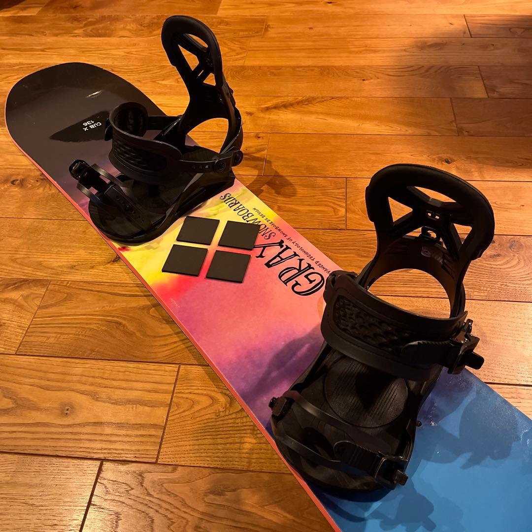 GRAY CUB X 136 スノーボード unionビンディングセット