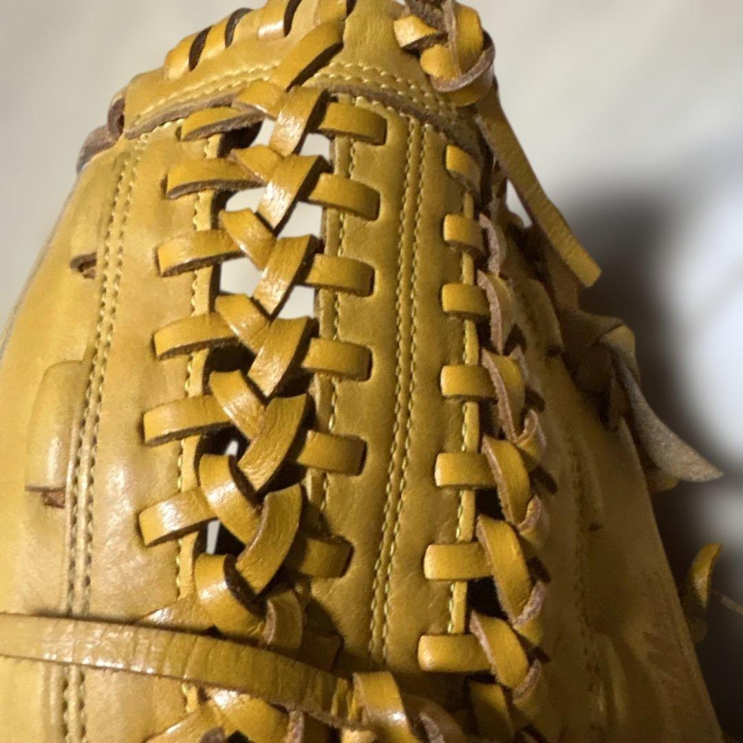 美品　Mizuno Diamond master 軟式グローブ イエロー