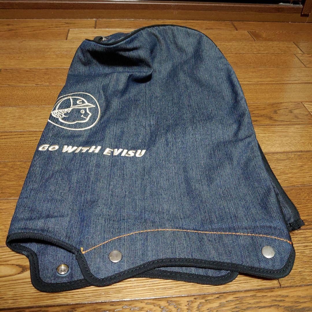 EVISU GOLF キャディバッグ ゴルフバッグ デニム スタンド付 芝生くん