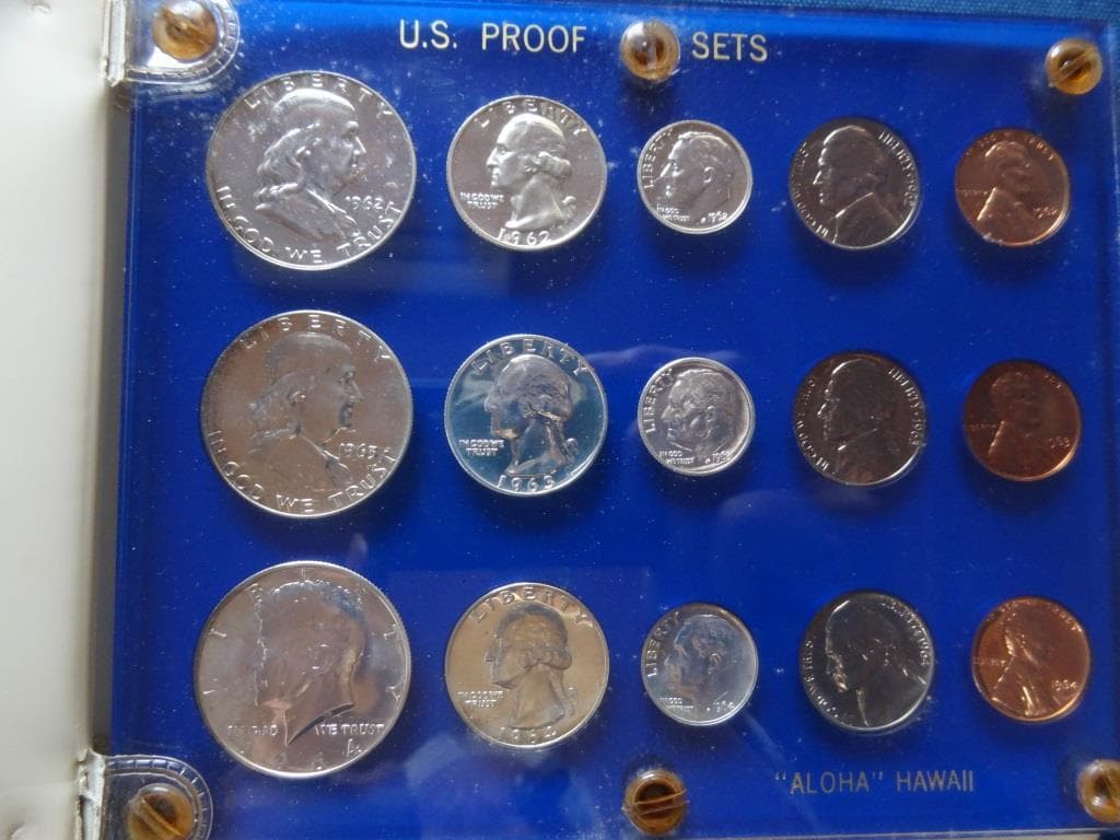 1962年～1964年 アメリカ ケネディハーフダラー他 プルーフセット ハワイ