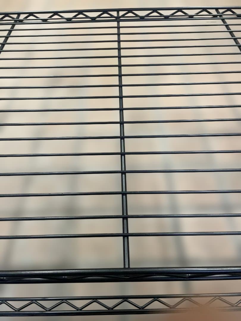  ERECTA 3方クロスバー黒アクリル板×３※ポール天キャップ１個無し