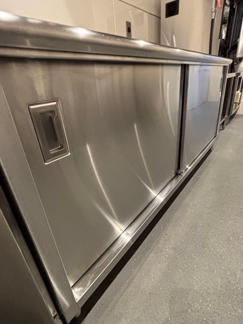 ステンレス　業務用　作業台　引戸　大型