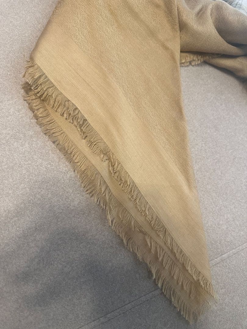 LOEWE ファー付きウールストール